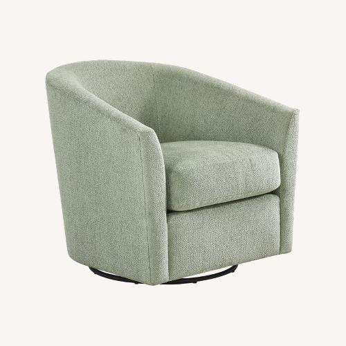 Used Living Spaces Jenner Green Accent Chair for sale on AptDeco