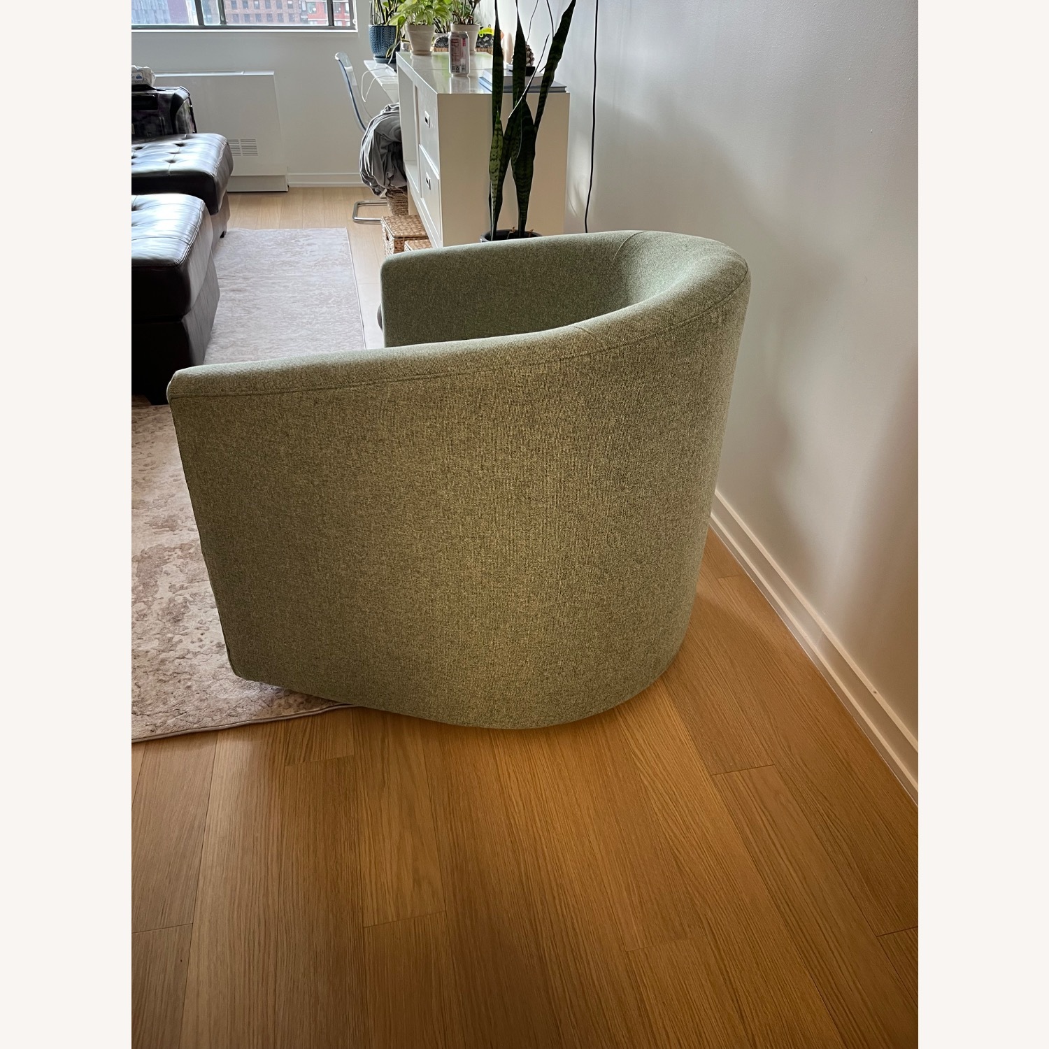 Living Spaces Jenner Green Accent Chair - image-3