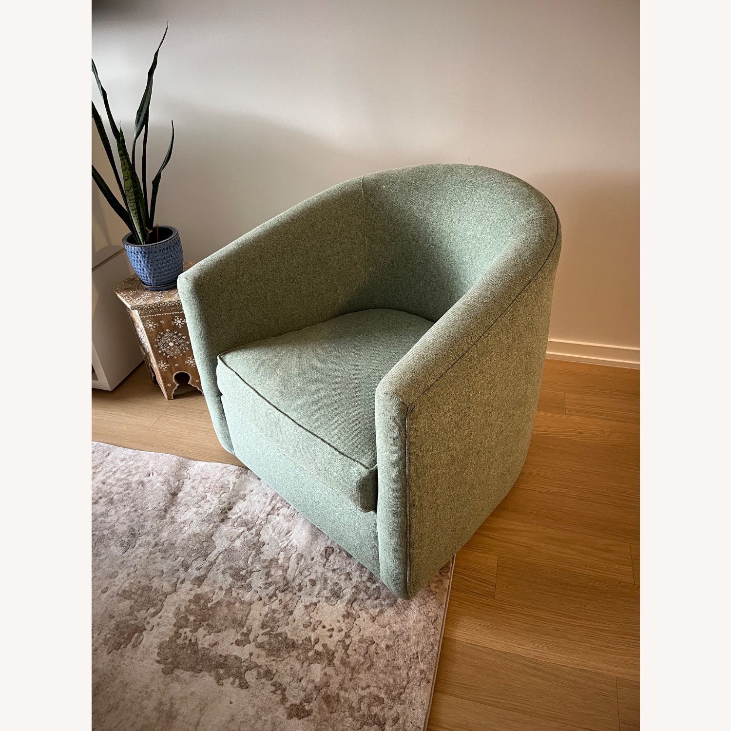 Living Spaces Jenner Green Accent Chair - image-2