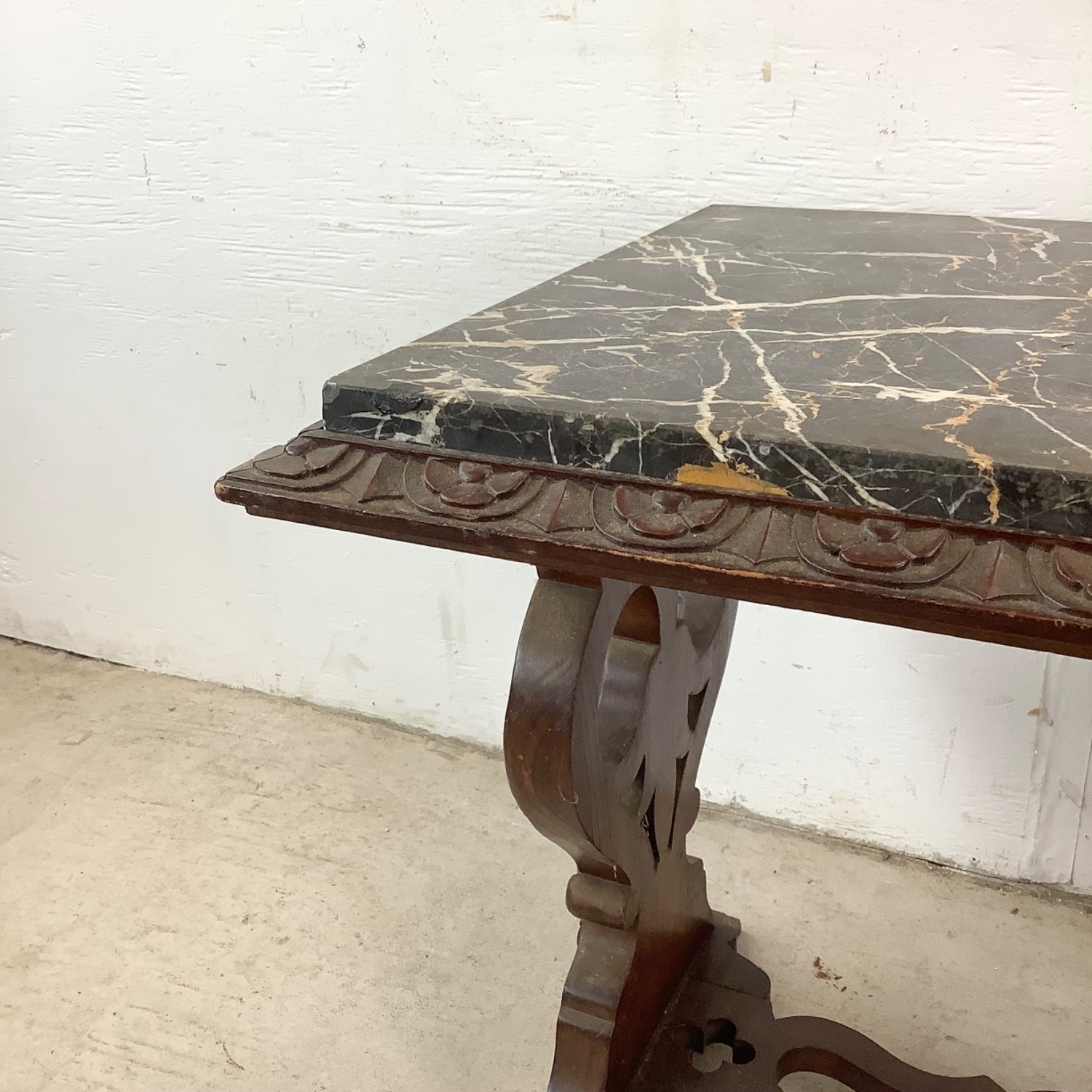 Antique Renaissance Revival Marble Top Table - image-18