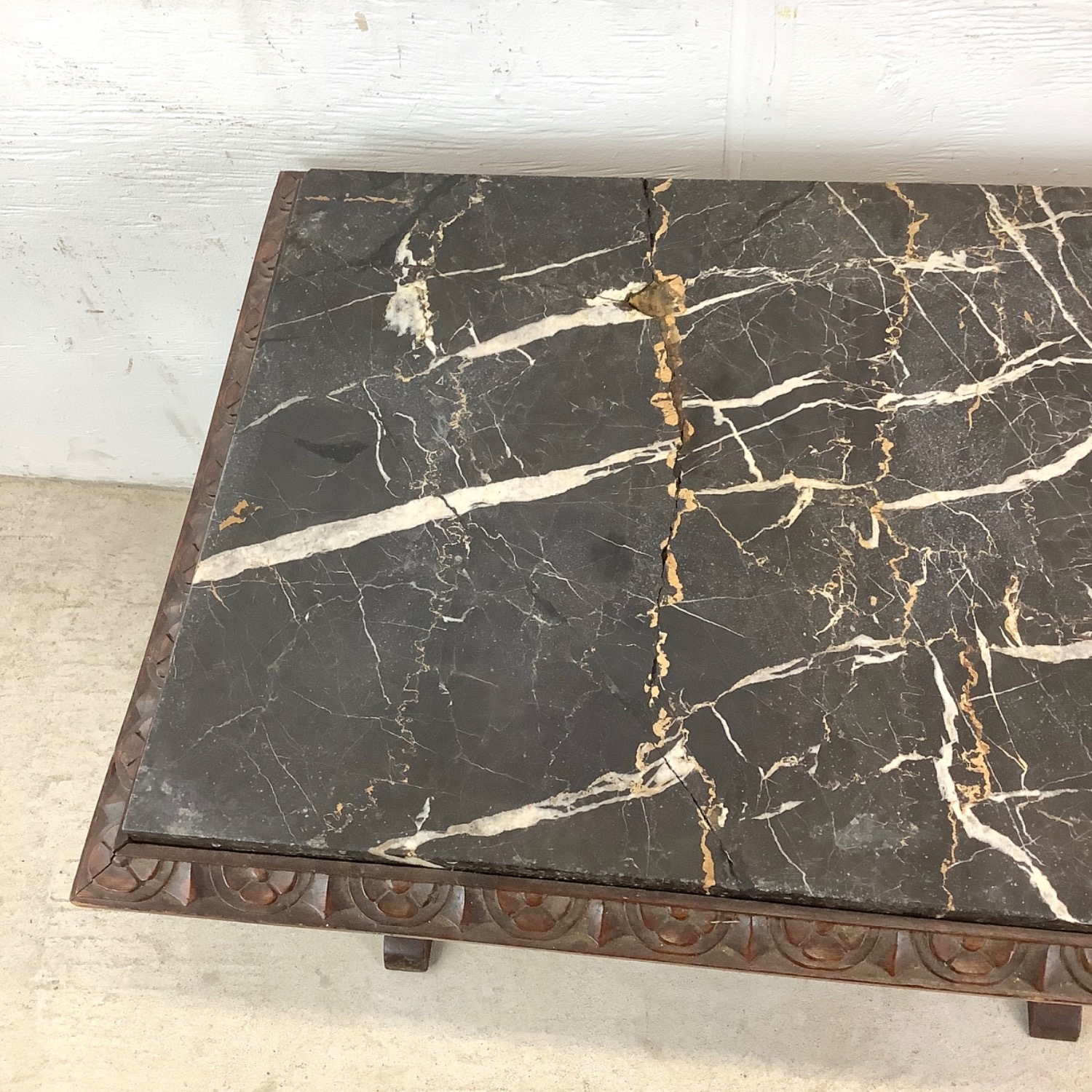 Antique Renaissance Revival Marble Top Table - image-4