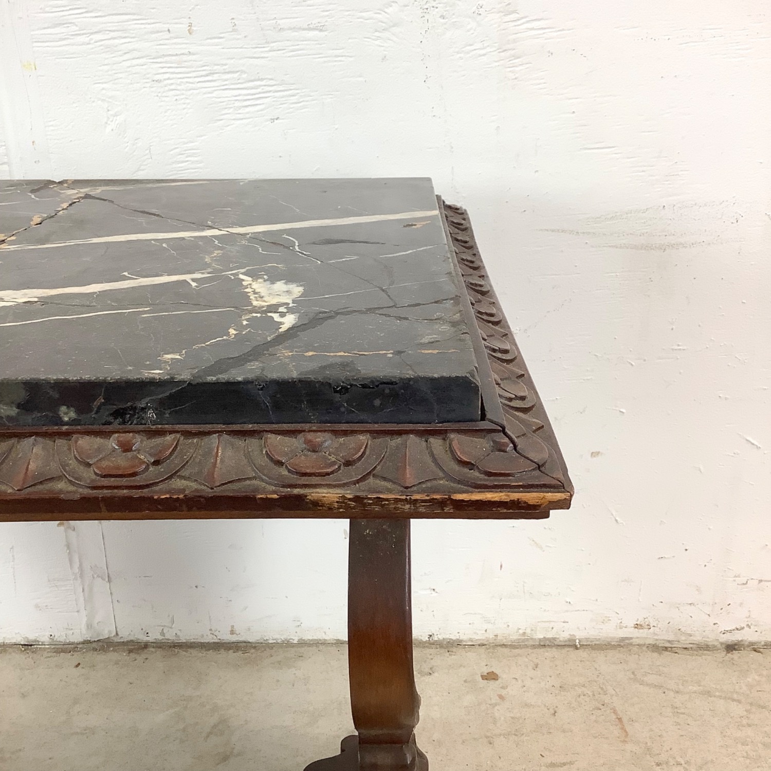 Antique Renaissance Revival Marble Top Table - image-17