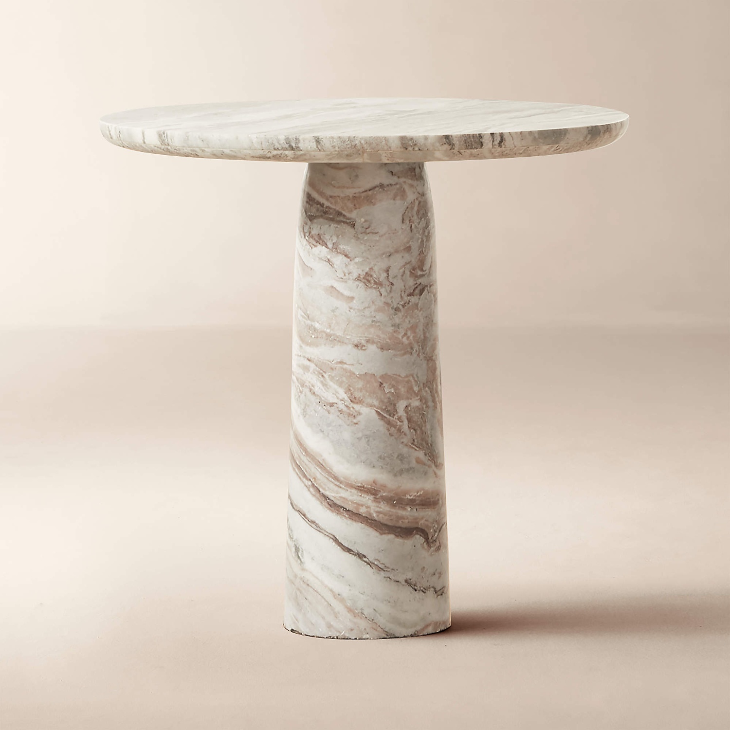 CB2 Babylon Round Marble Bistro Table - image-4