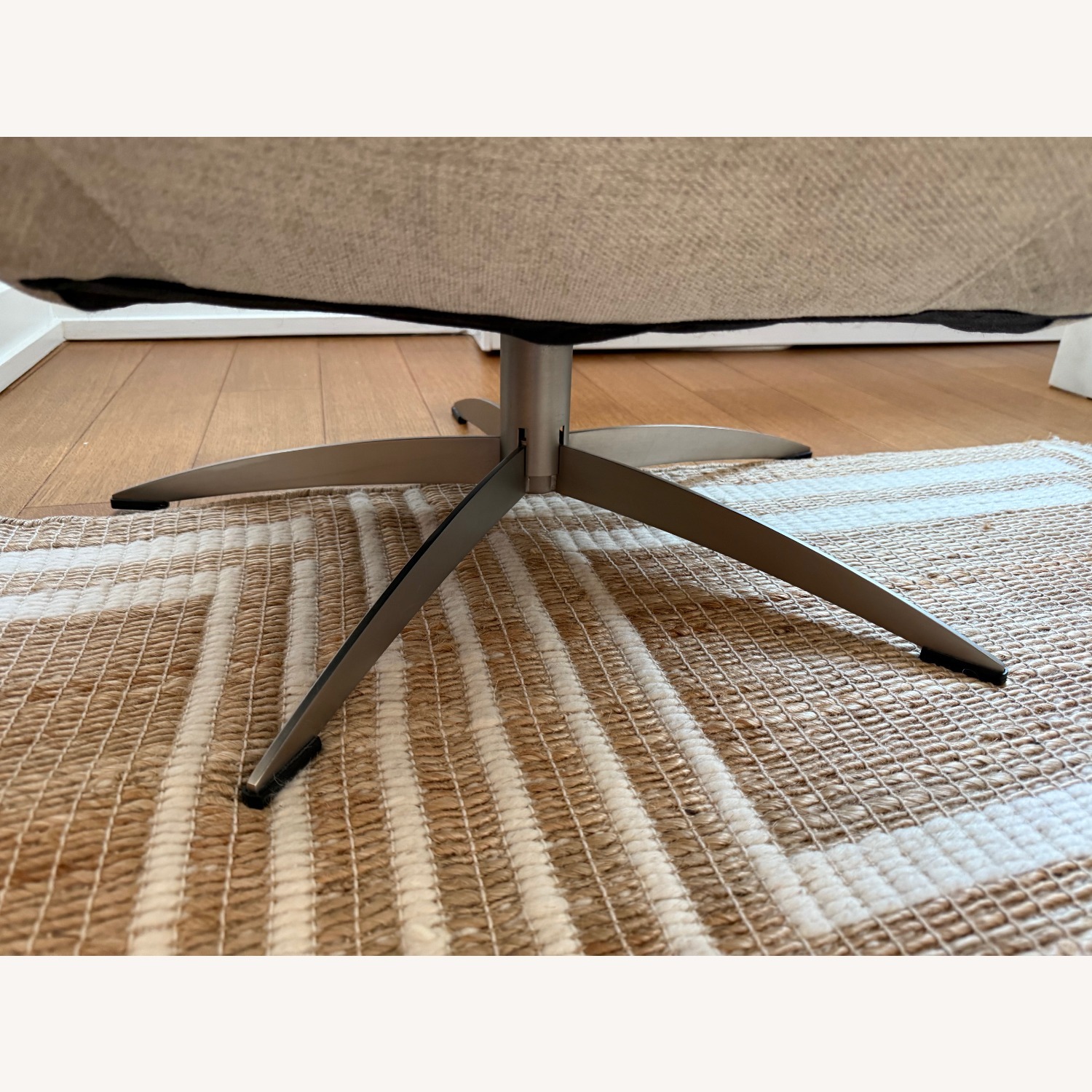 Pottery Barn Wells Tufted Swivel Chair Armchair - image-5