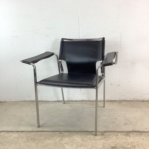 Used Vintage Modern Strap Seat Armchair for sale on AptDeco