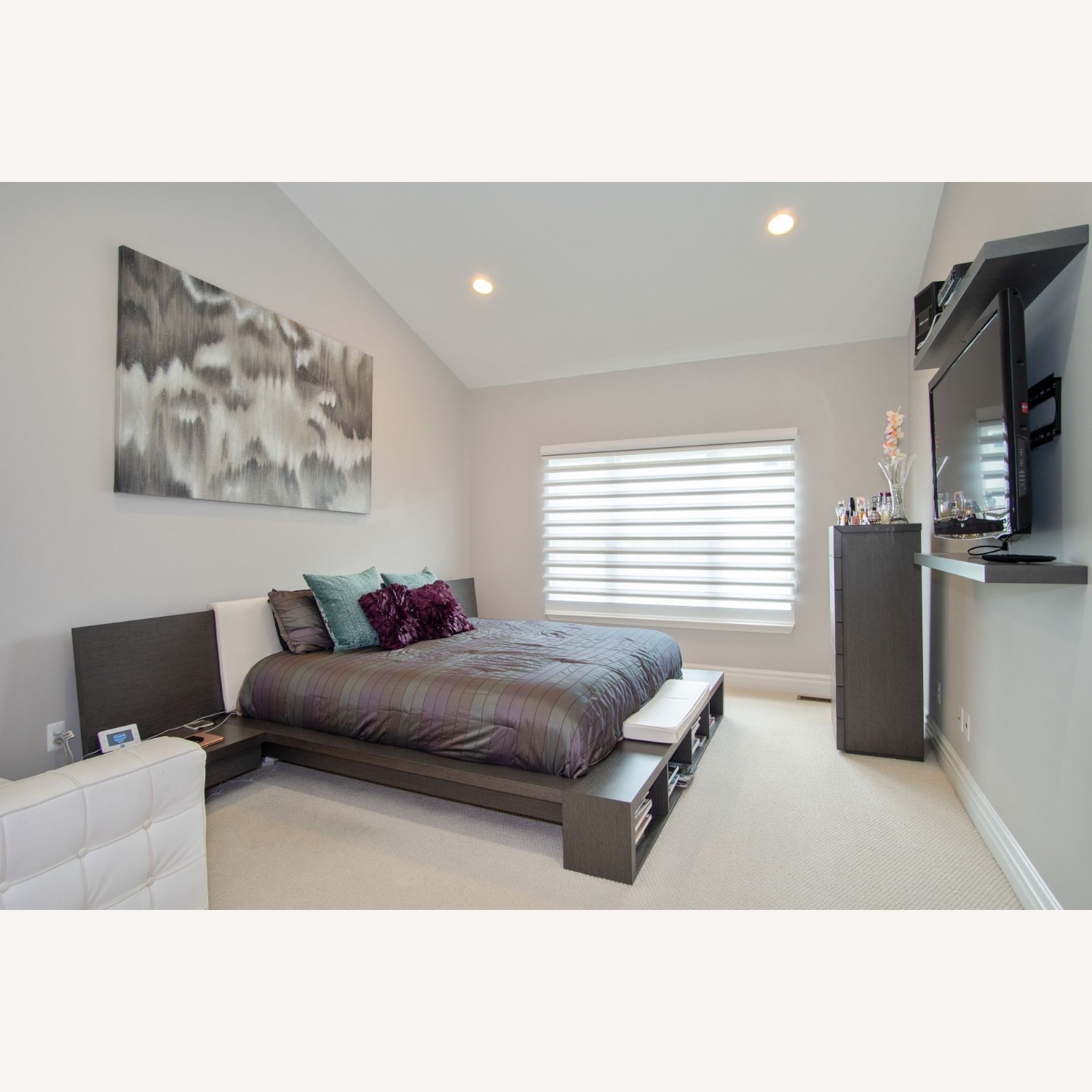 ALF Group Dark Gray Wood King Bed - image-7