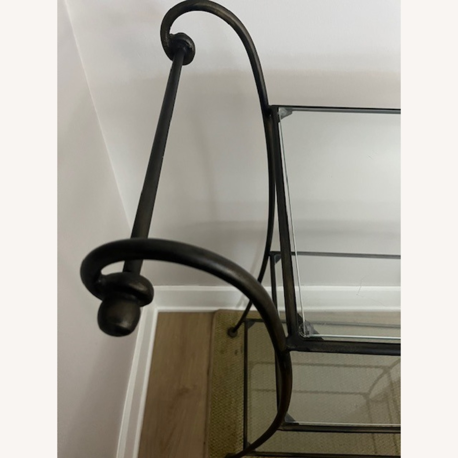 Dark Bronze & Glass 3 Shelf Etagere - image-2