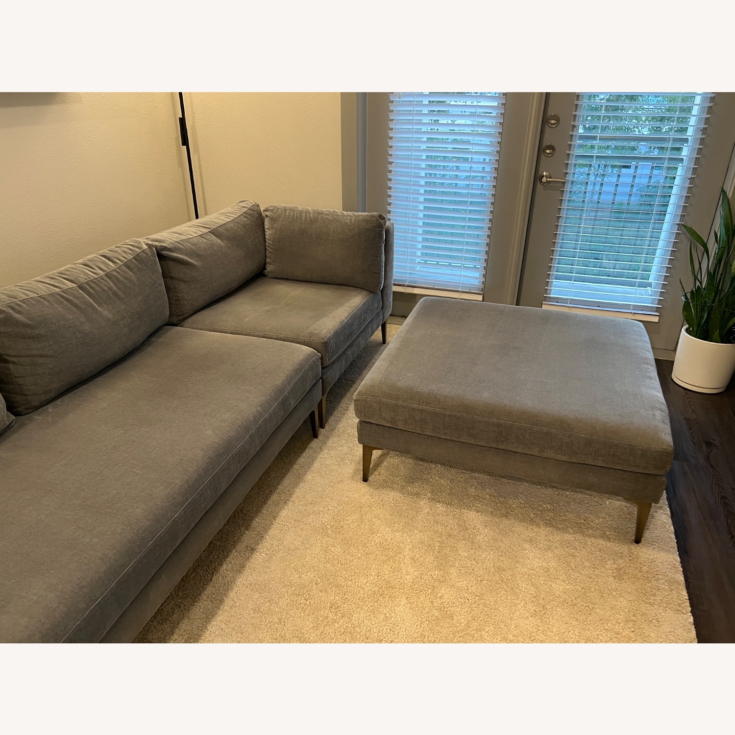 West Elm Andes 3-Piece Ottoman Sectional - image-9