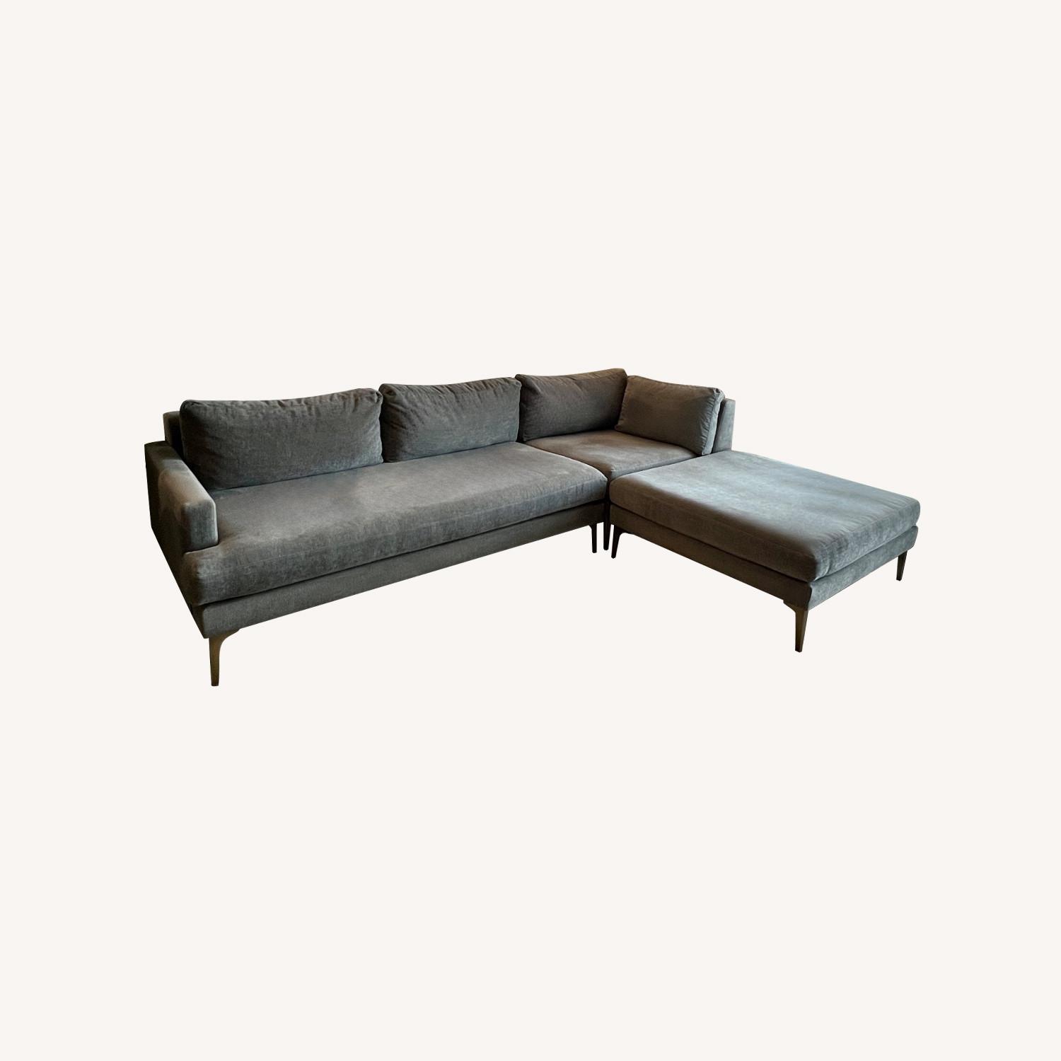 West Elm Andes 3-Piece Ottoman Sectional - image-0