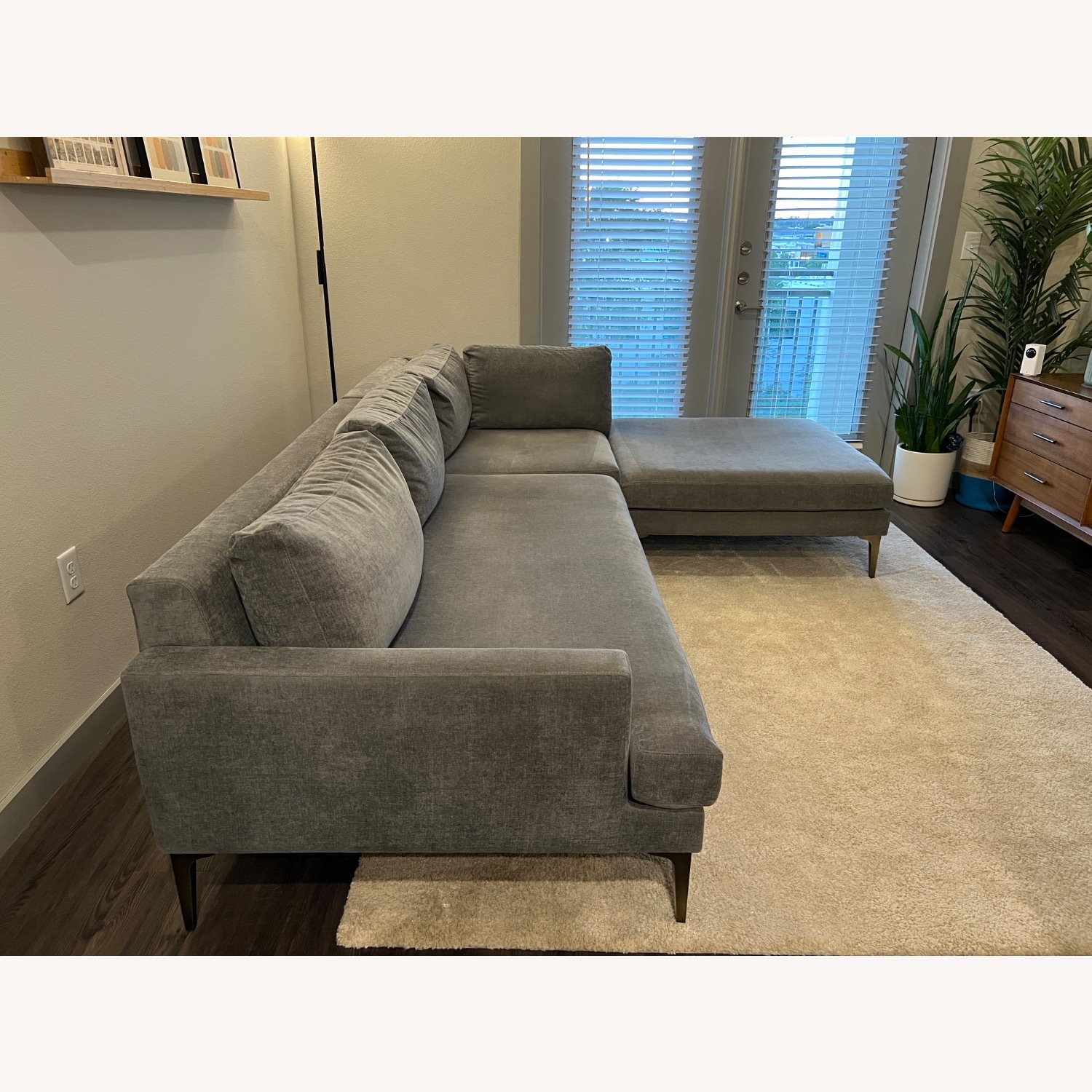 West Elm Andes 3-Piece Ottoman Sectional - image-8