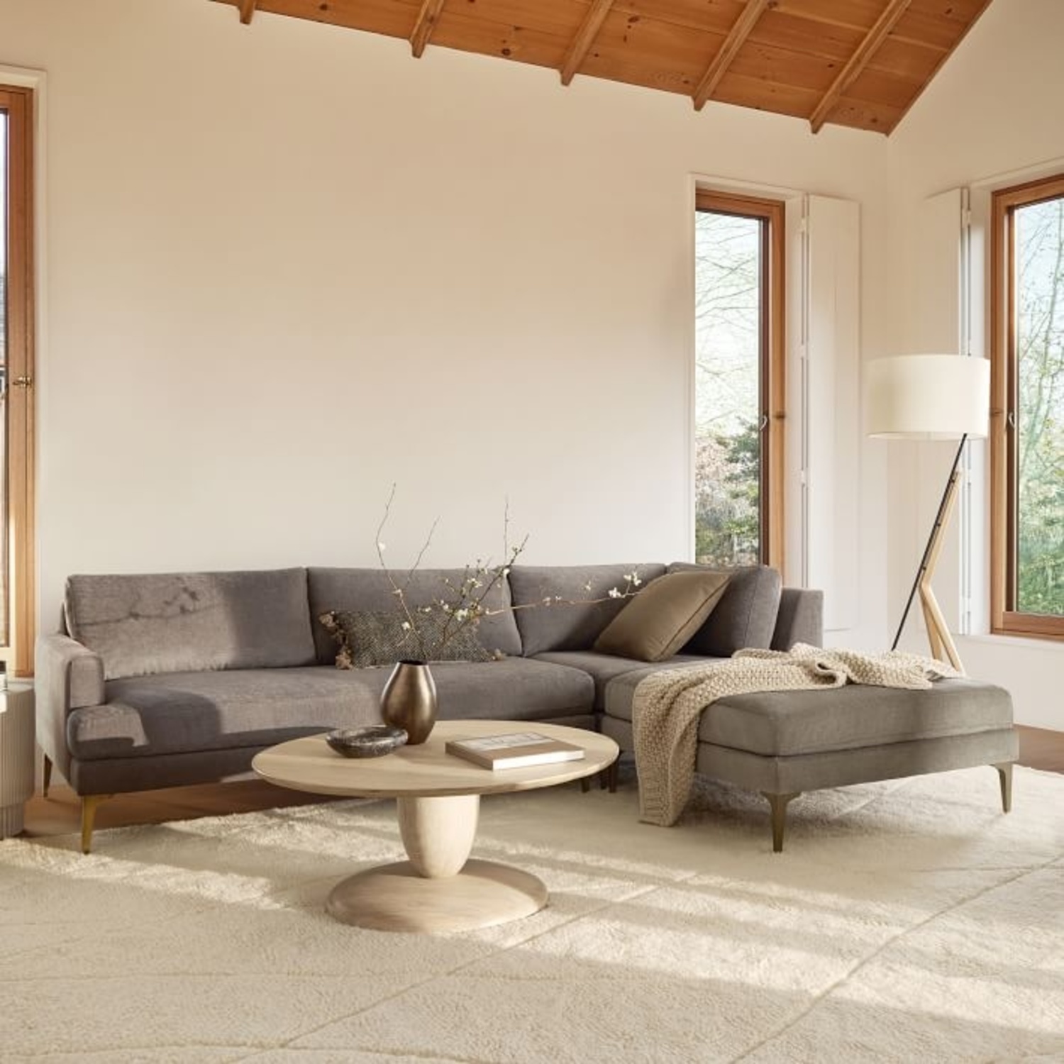 West Elm Andes 3-Piece Ottoman Sectional - image-13