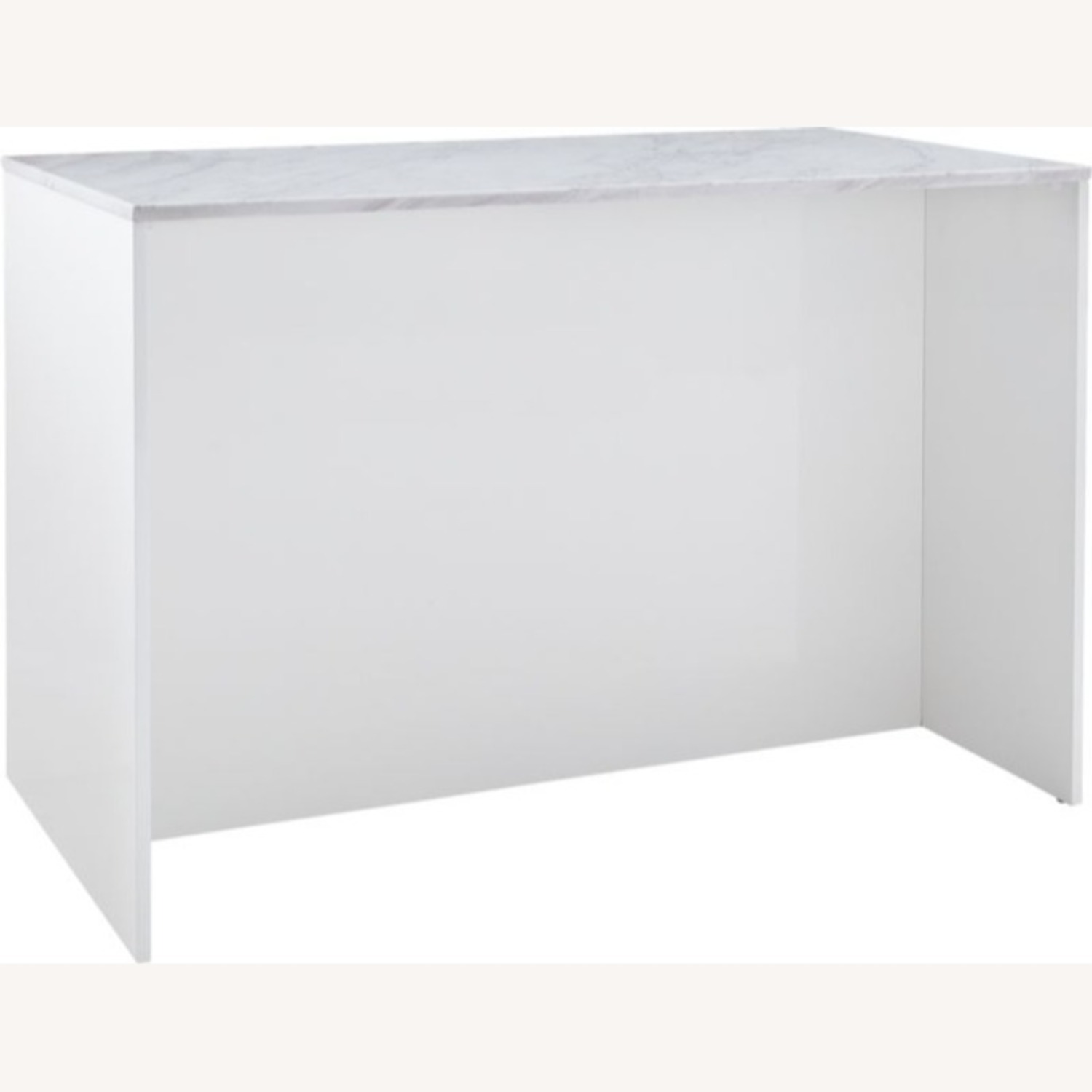 CB2 White Wood Kitchen Island - image-1