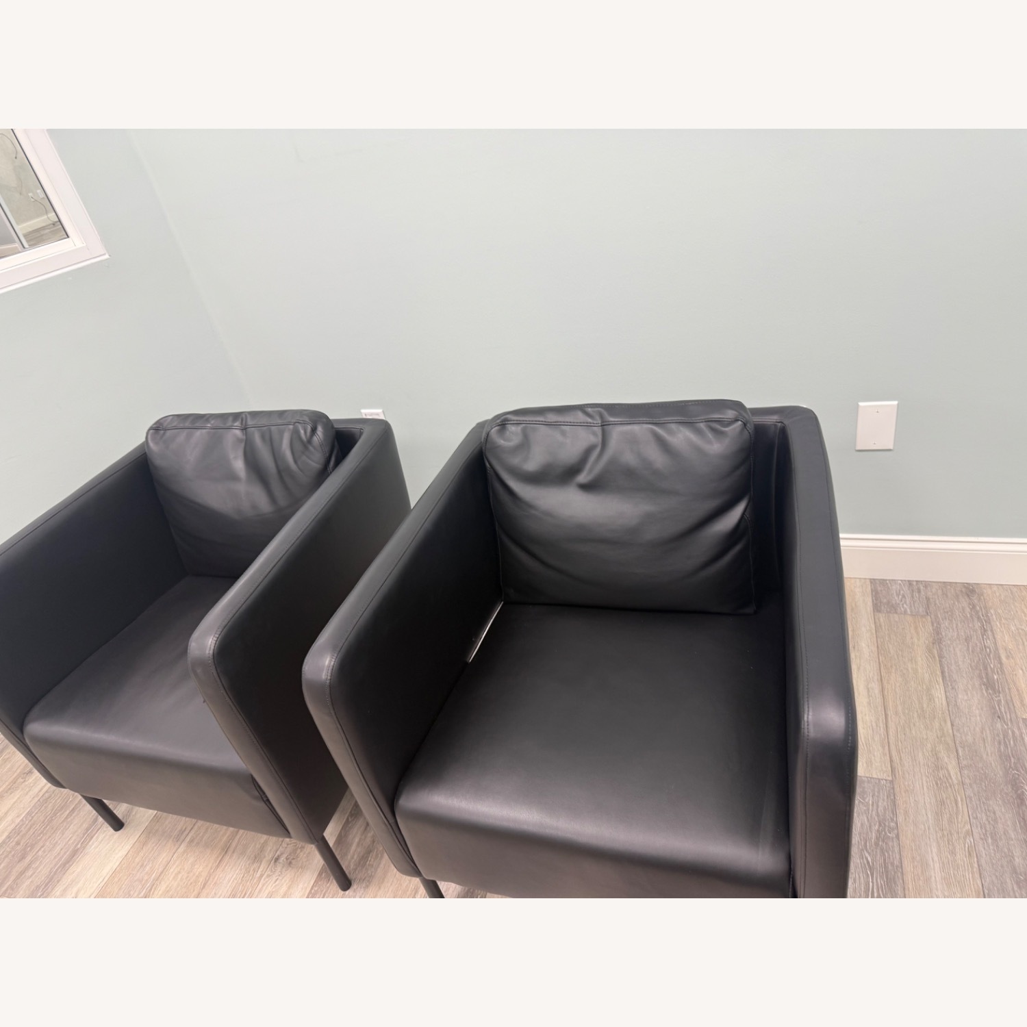 IKEA EKERÖ Black Leather Armchair - image-3