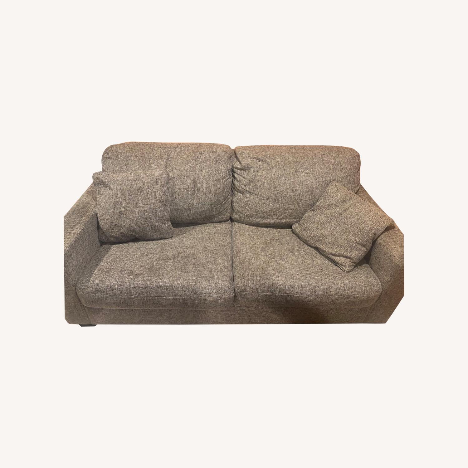 Ashley Furniture Gray Fabric Sleeper Sofa - image-0