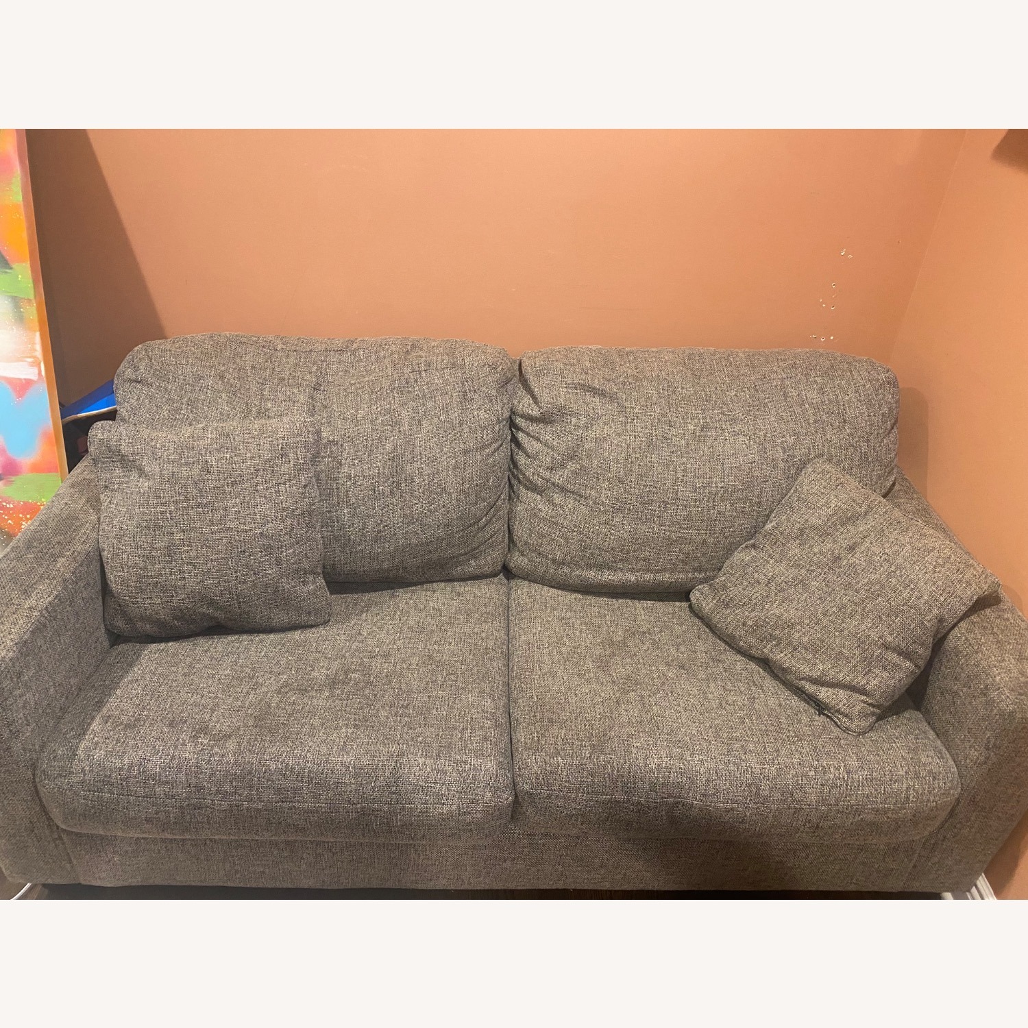 Ashley Furniture Gray Fabric Sleeper Sofa - image-12