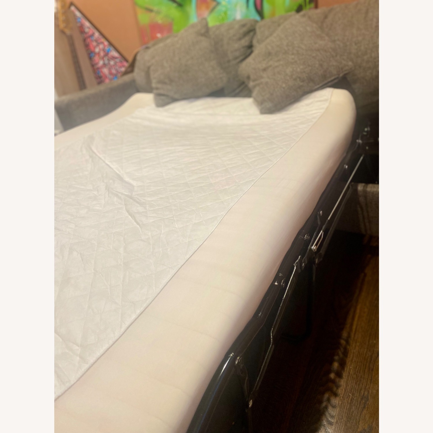 Ashley Furniture Gray Fabric Sleeper Sofa - image-7