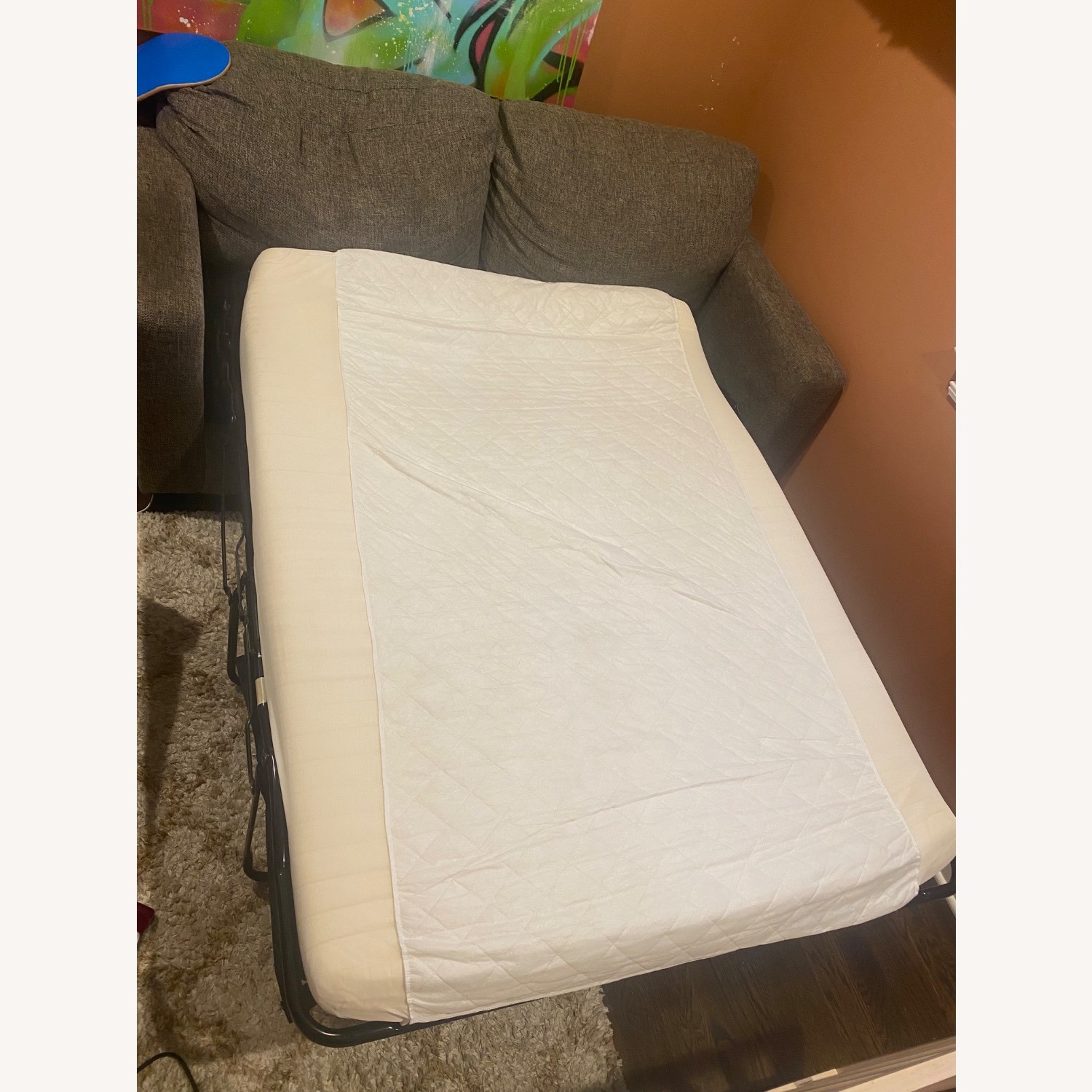 Ashley Furniture Gray Fabric Sleeper Sofa - image-14