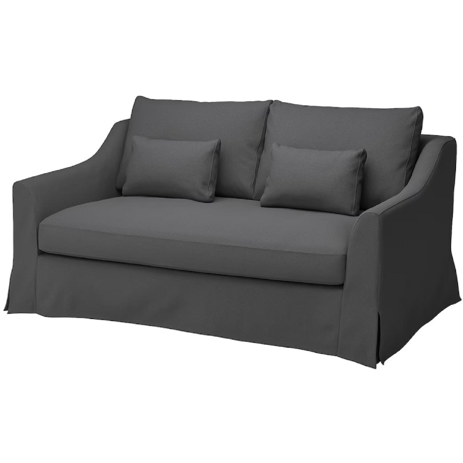 IKEA Farlov Gray Fabric Loveseat - image-4