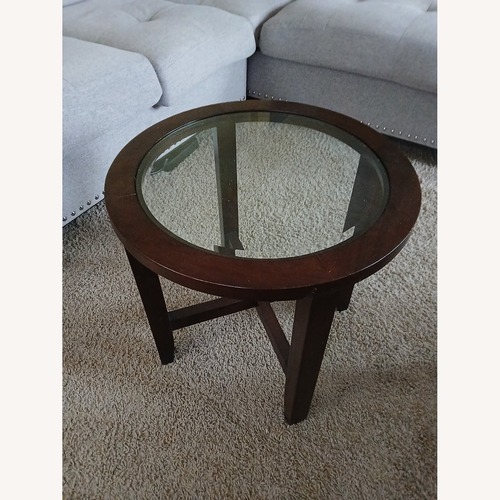 Used Glass Top Coffee Table for sale on AptDeco