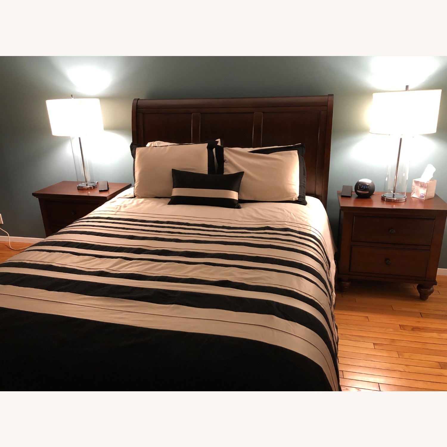 Dark Wood Nightstands - image-2