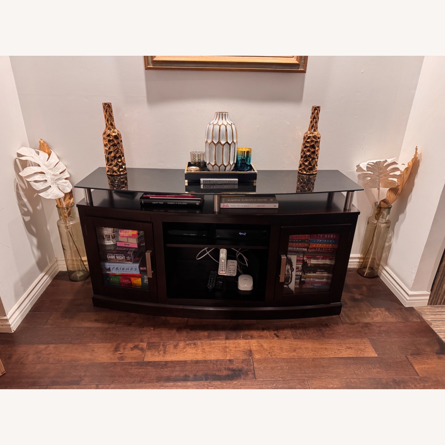 Ashley Furniture Chanceen Dark Brown Wood Media Storage - image-6