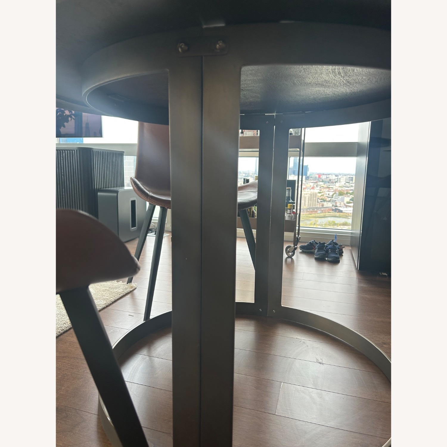 Arhaus Dark Brown Wood Dining Table - image-2