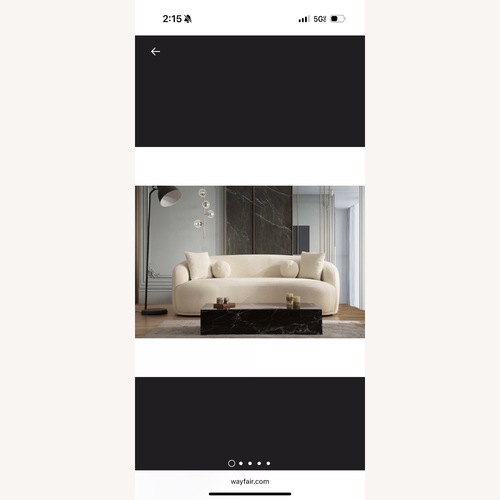 Used Wayfair White 2 Piece Set sofa  for sale on AptDeco