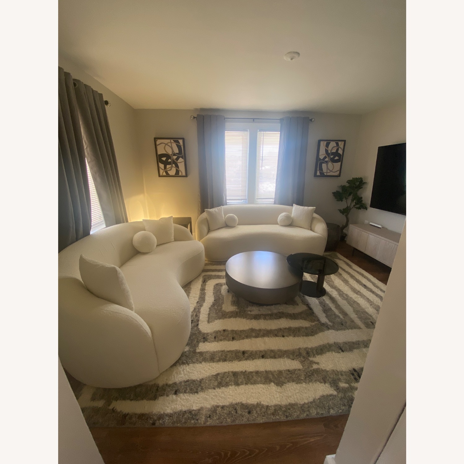 Wayfair White 2 Piece Set sofa  - image-12