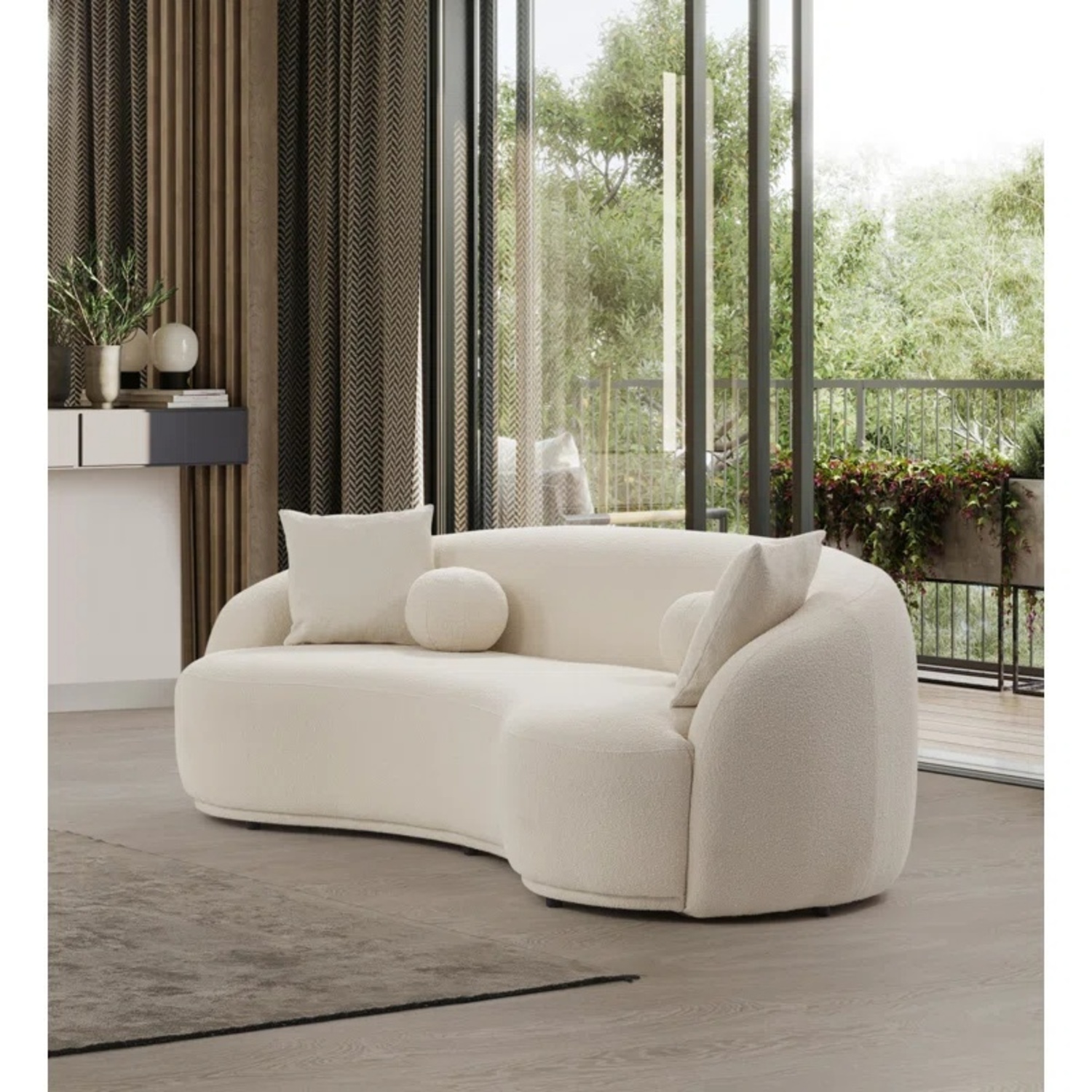 Wayfair White 2 Piece Set sofa  - image-6