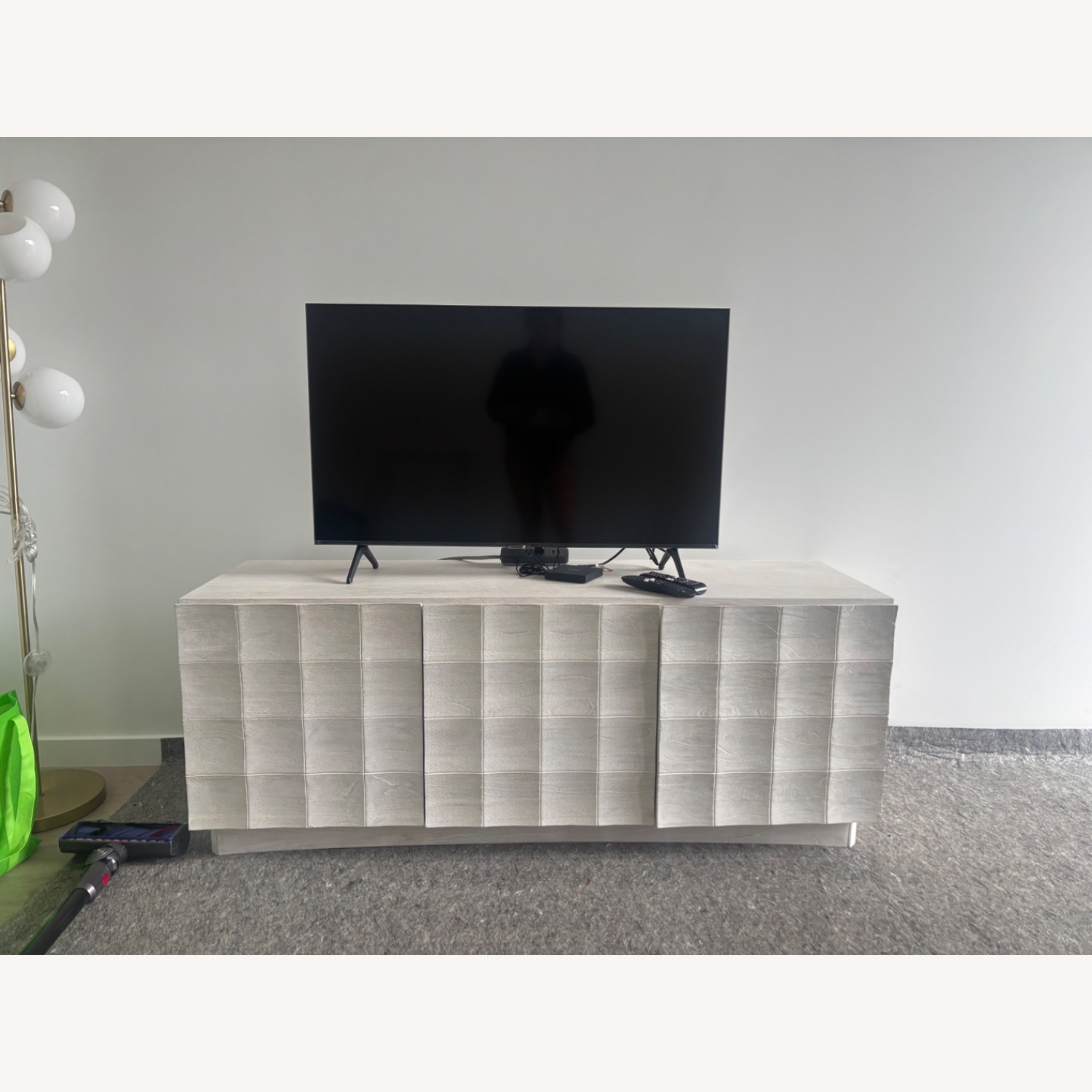 West Elm Luisa Media Carved Console 60" - image-1