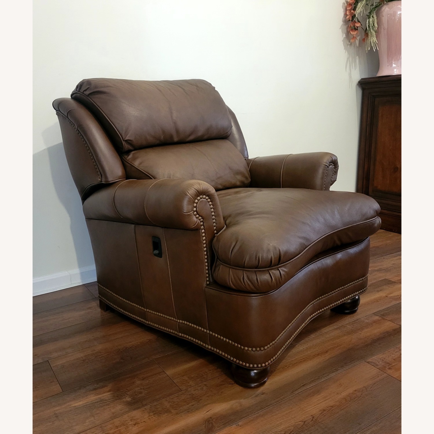 Hancock & Moore Dark Brown Leather Armchair - image-3