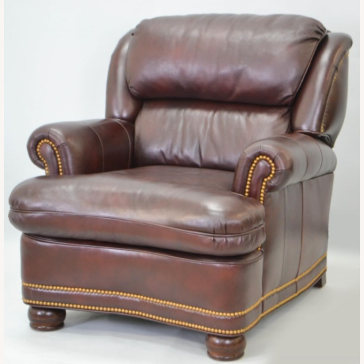 Hancock & Moore Dark Brown Leather Armchair - image-6