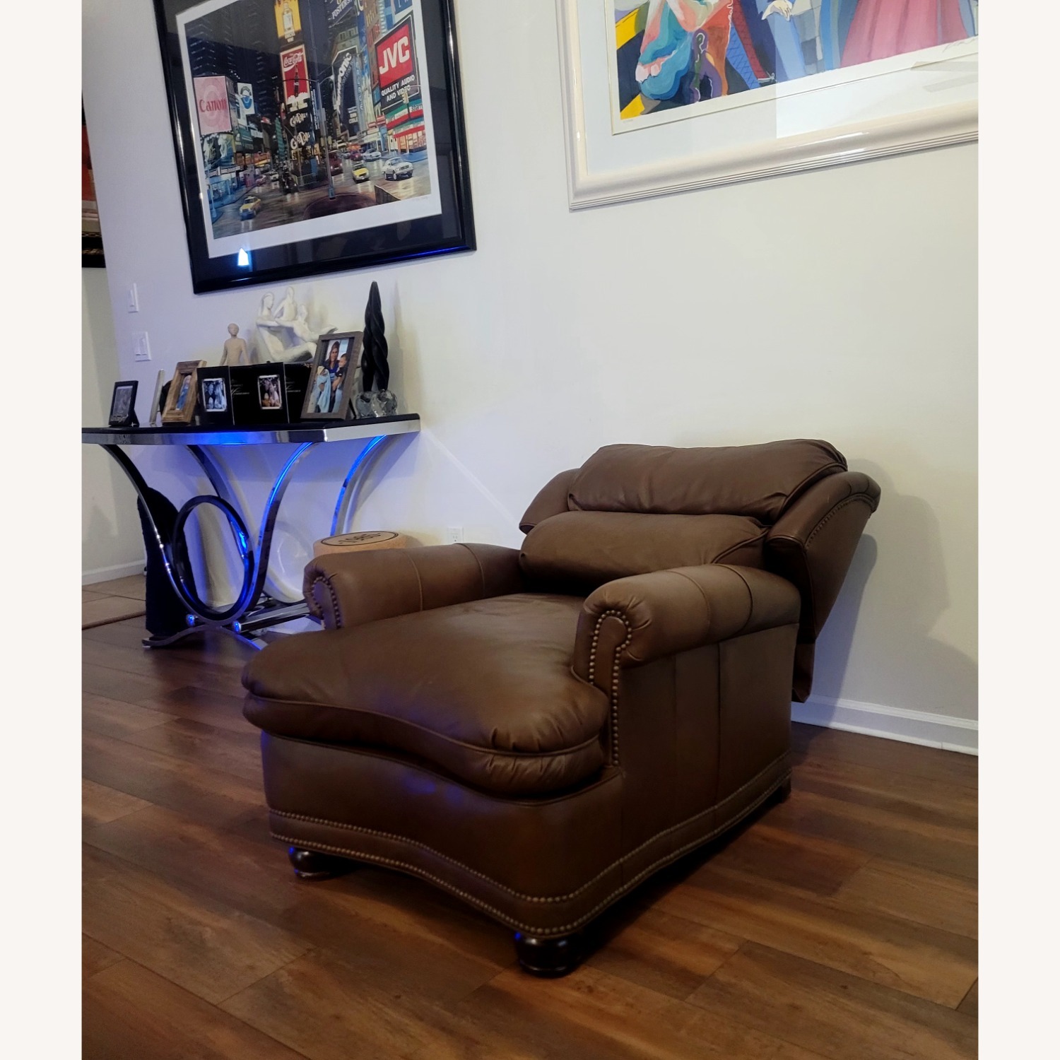 Hancock & Moore Dark Brown Leather Armchair - image-4