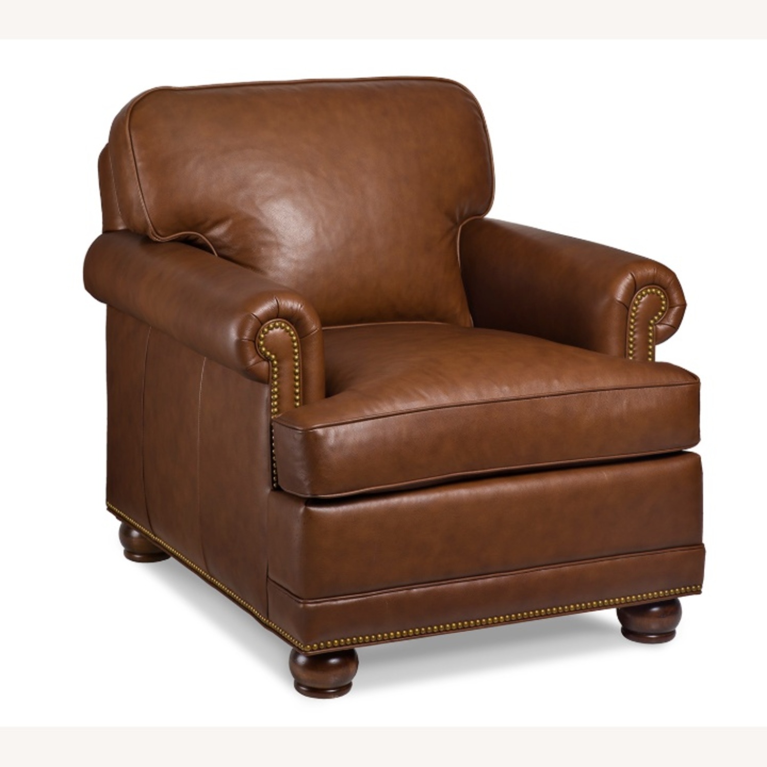 Hancock & Moore Dark Brown Leather Armchair - image-7