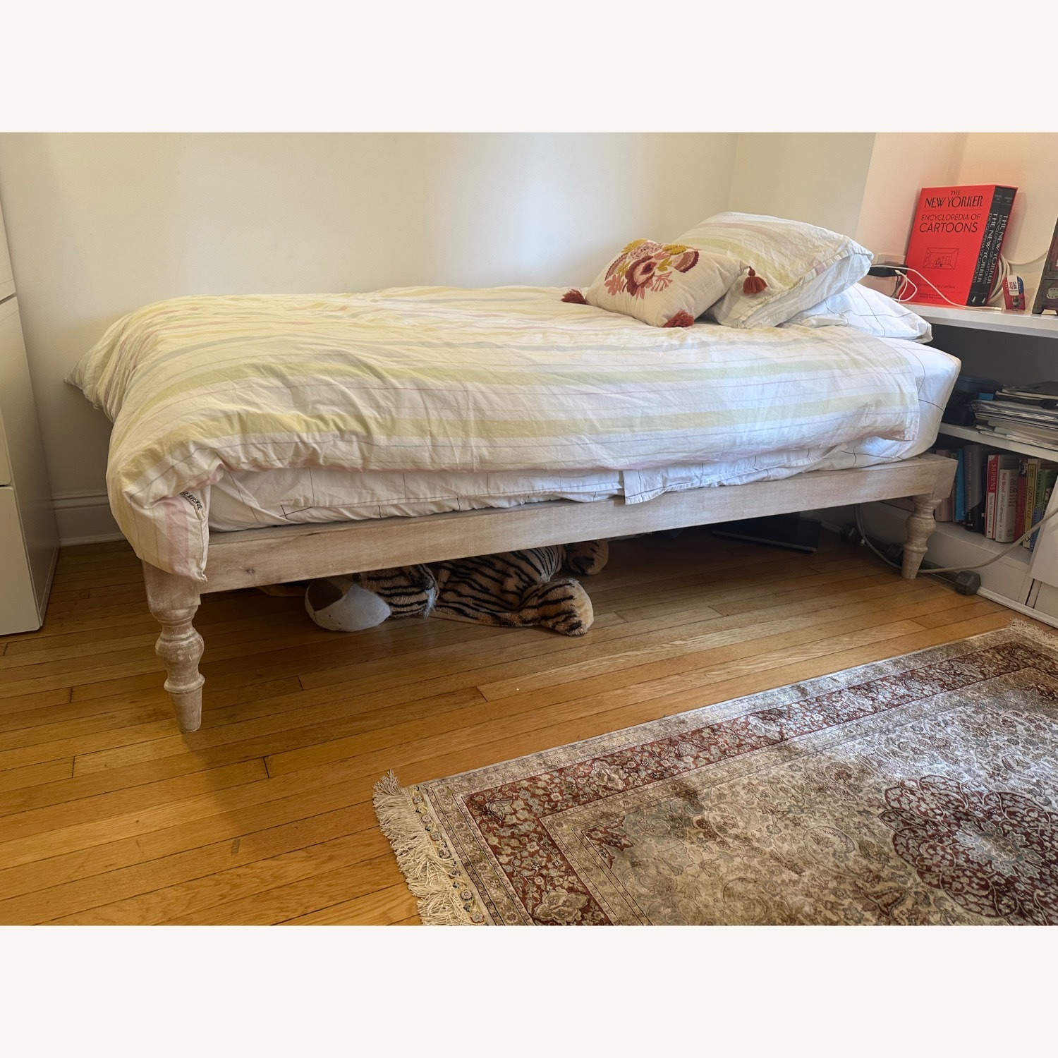 Urban Outfitters Bohemian White Wood Twin Bed - image-2