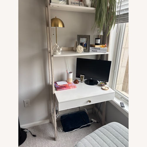 Used Pottery Barn White Wood Desk for sale on AptDeco
