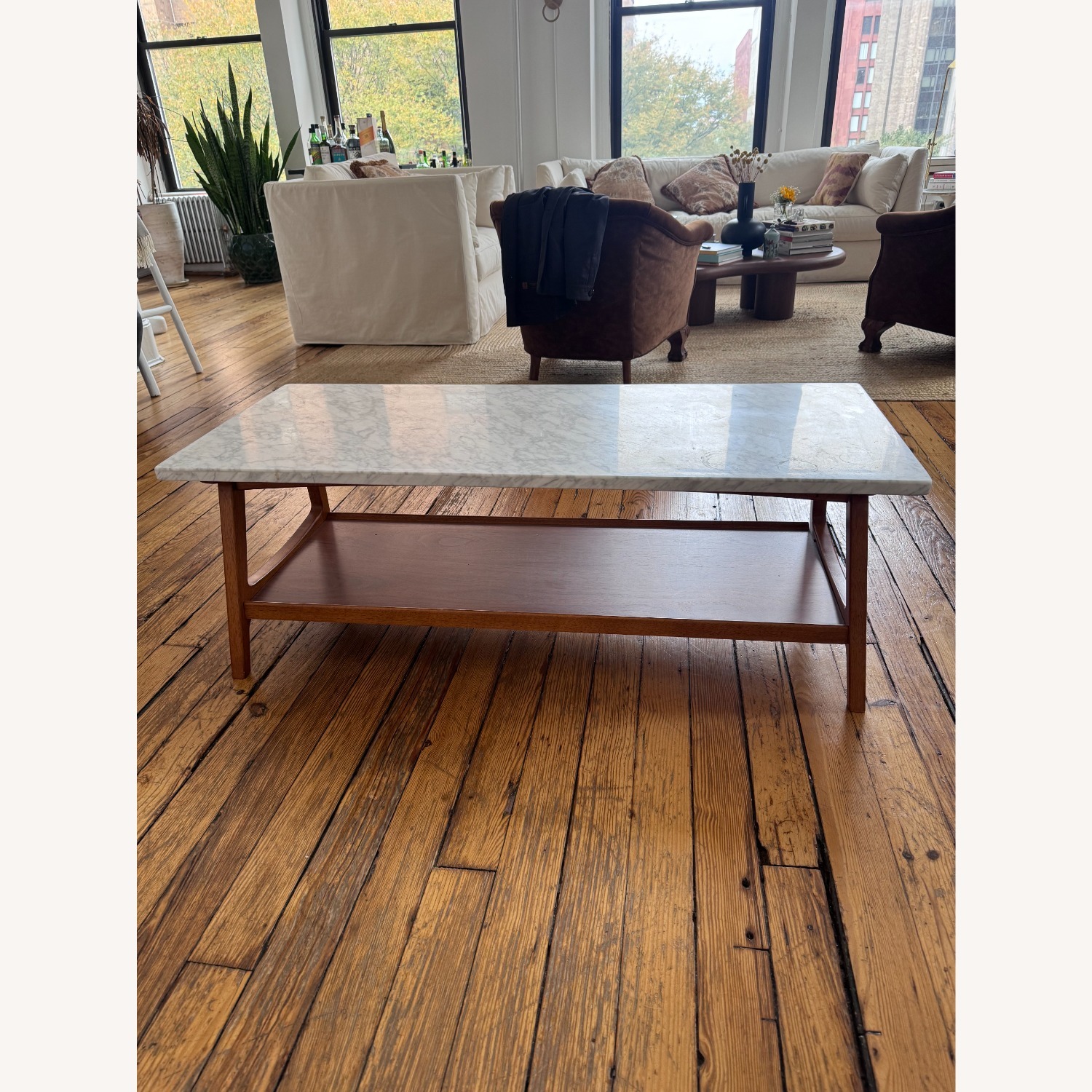 CB2 Reeve White Marble Coffee Table - image-4