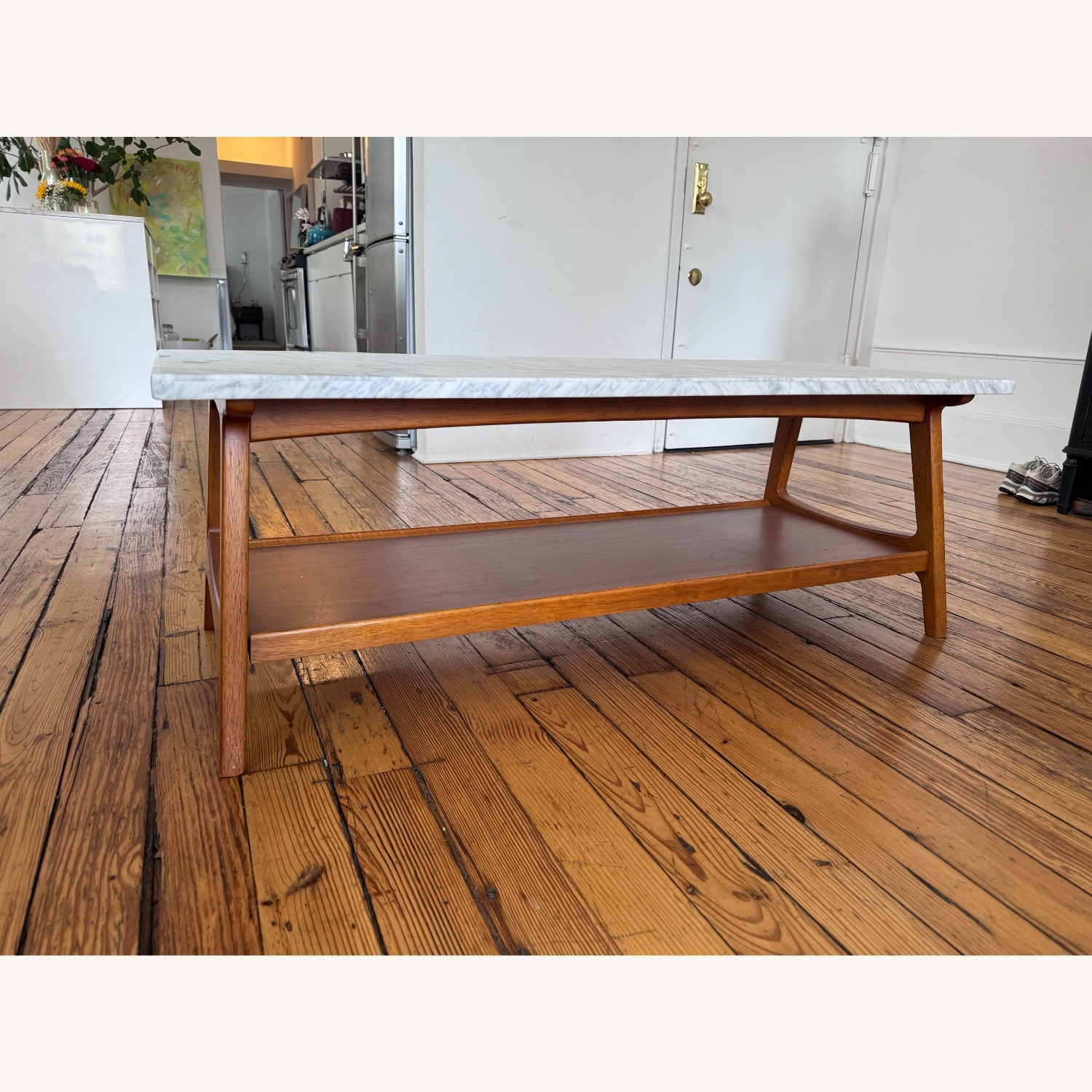 CB2 Reeve White Marble Coffee Table - image-3