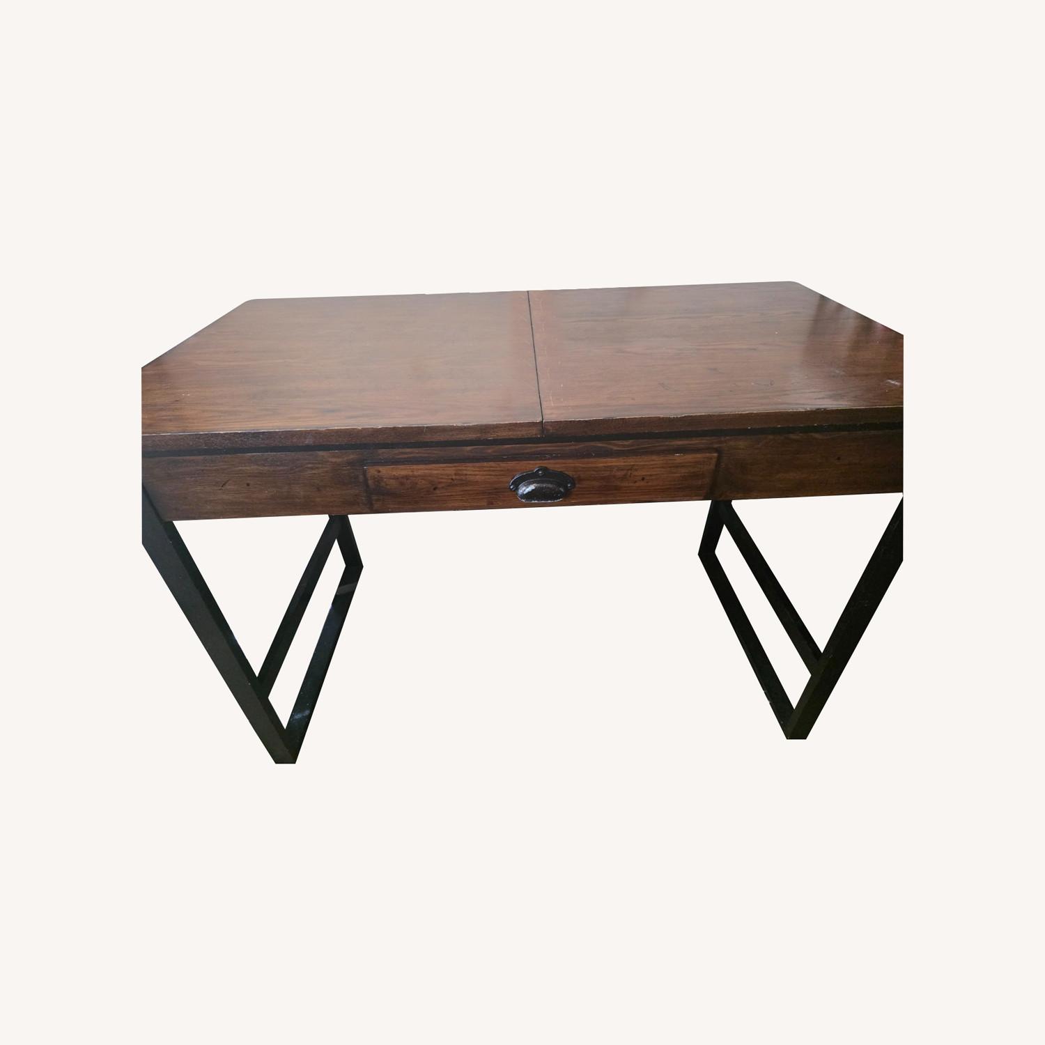 Hammary Dark Brown Wood Dining Table - image-0
