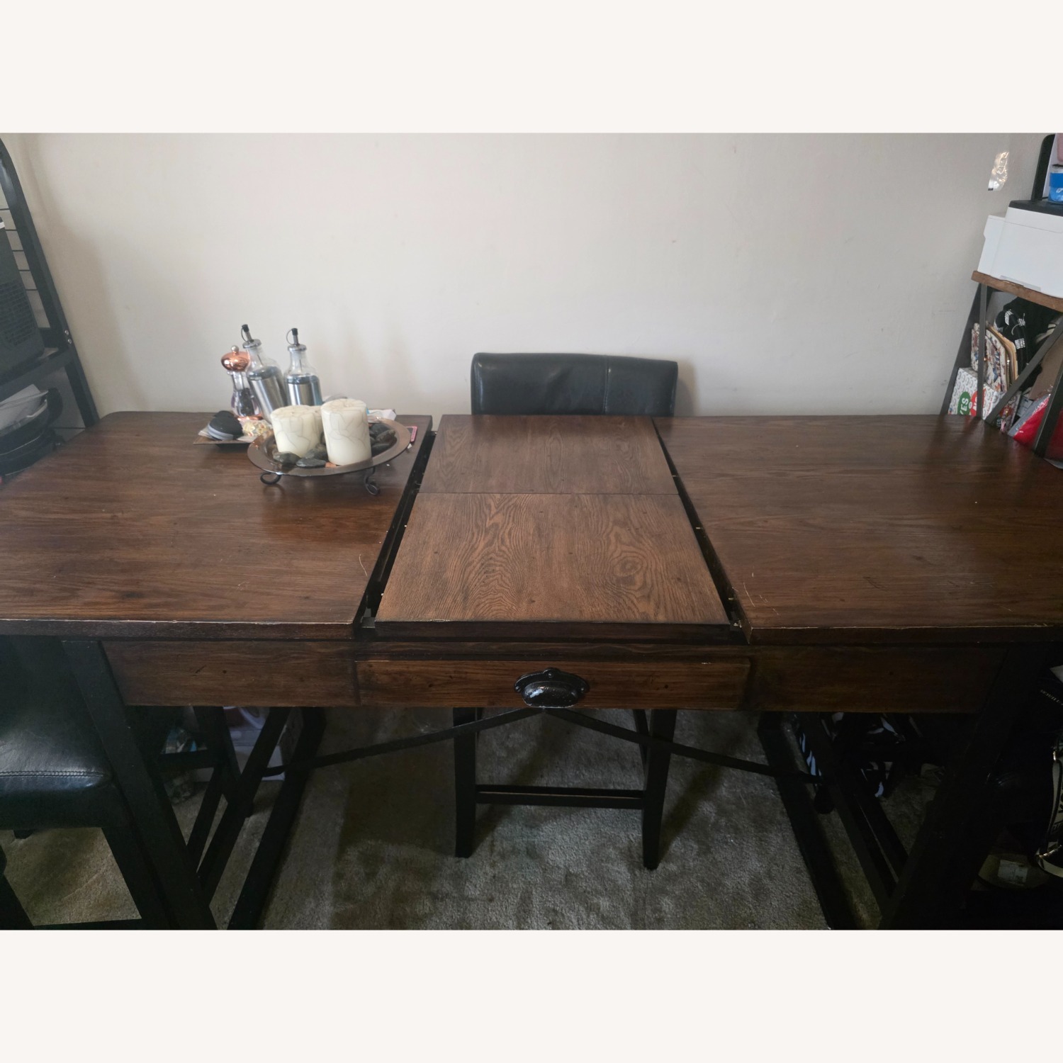 Hammary Dark Brown Wood Dining Table - image-3