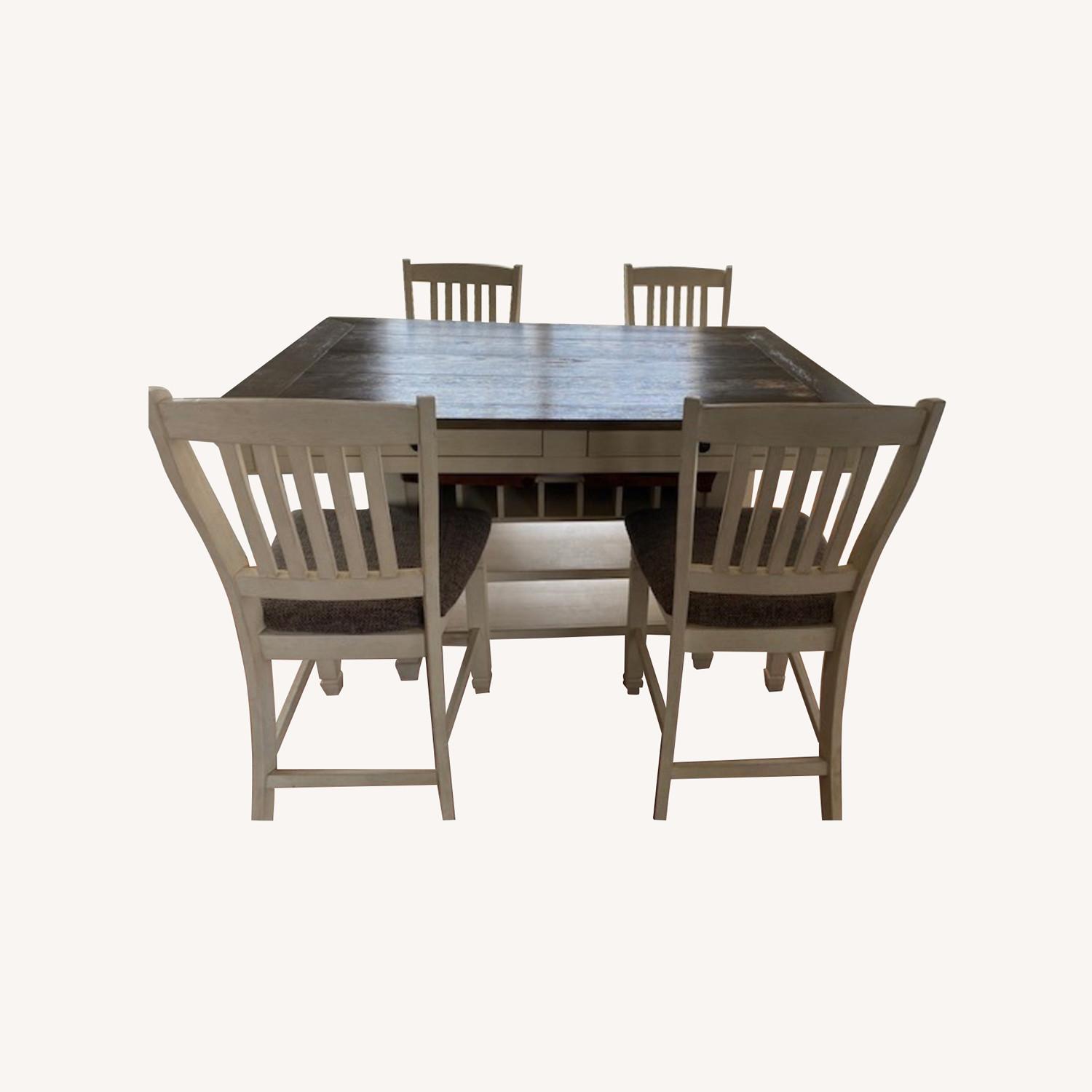 Ashley Furniture White Wood Dining Sets - image-0