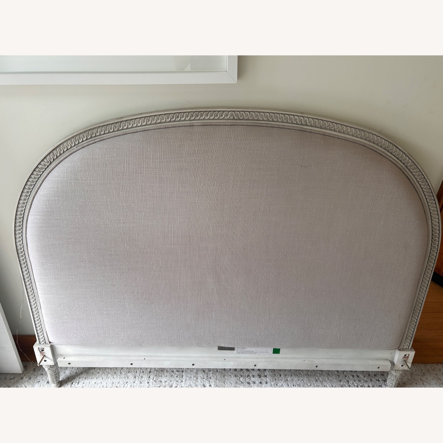 Restoration Hardware Light Gray Wood Full Bed - image-3