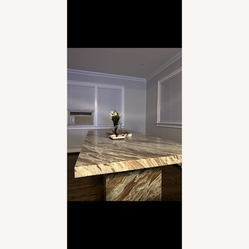 Used Crate & Barrel Marble Dining Table for sale on AptDeco