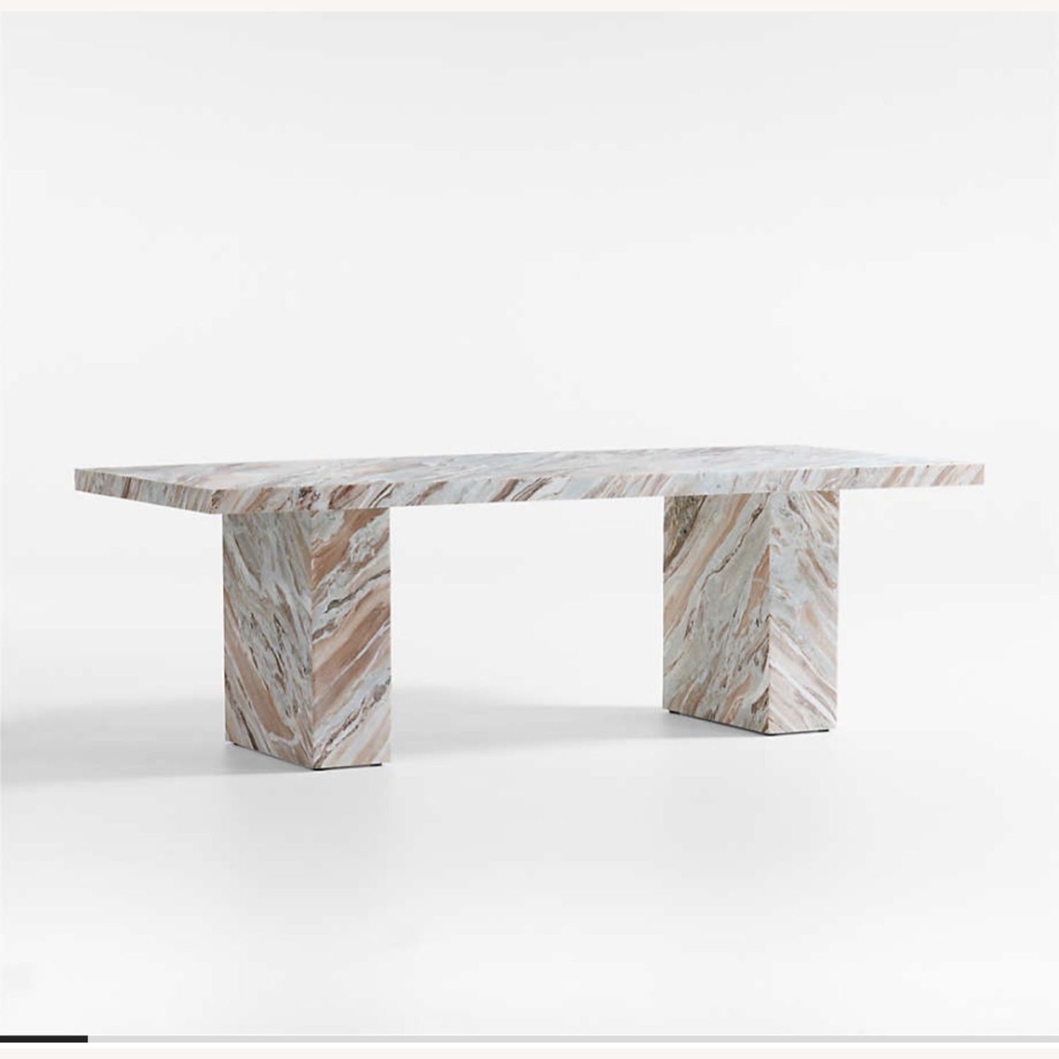 Crate & Barrel Marble Dining Table - image-3