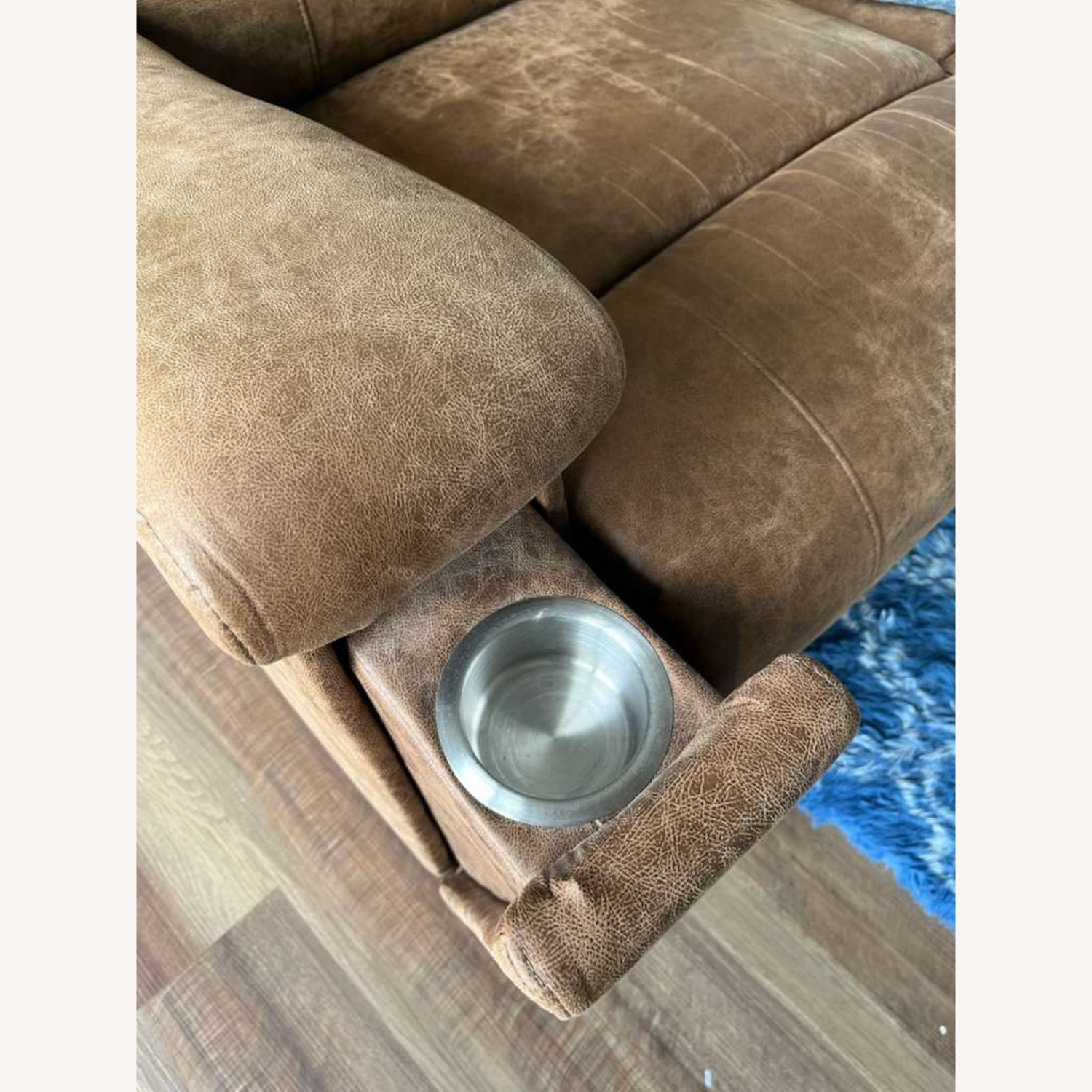 Wayfair 3-Seater Recliner Vegan leather Couch - image-4