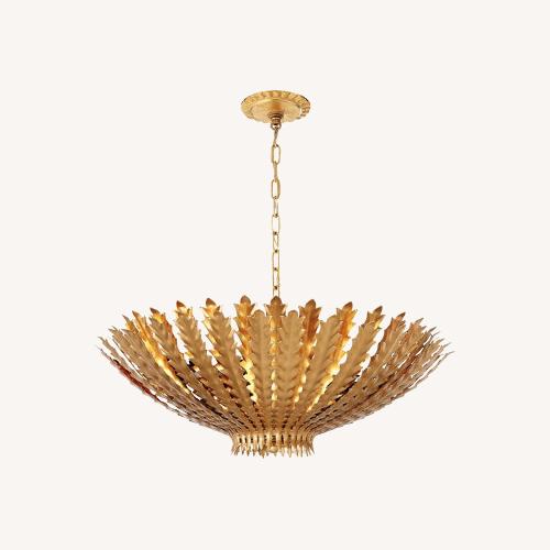 Used Visual Comfort Lighting- Gold Ceiling Chandelier for sale on AptDeco