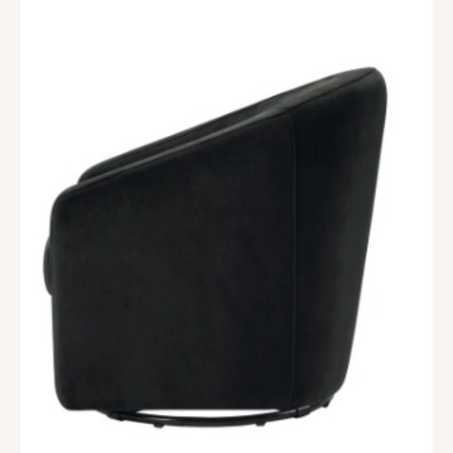 Used Babyletto Black Microsuede Nursing Chair for sale on AptDeco