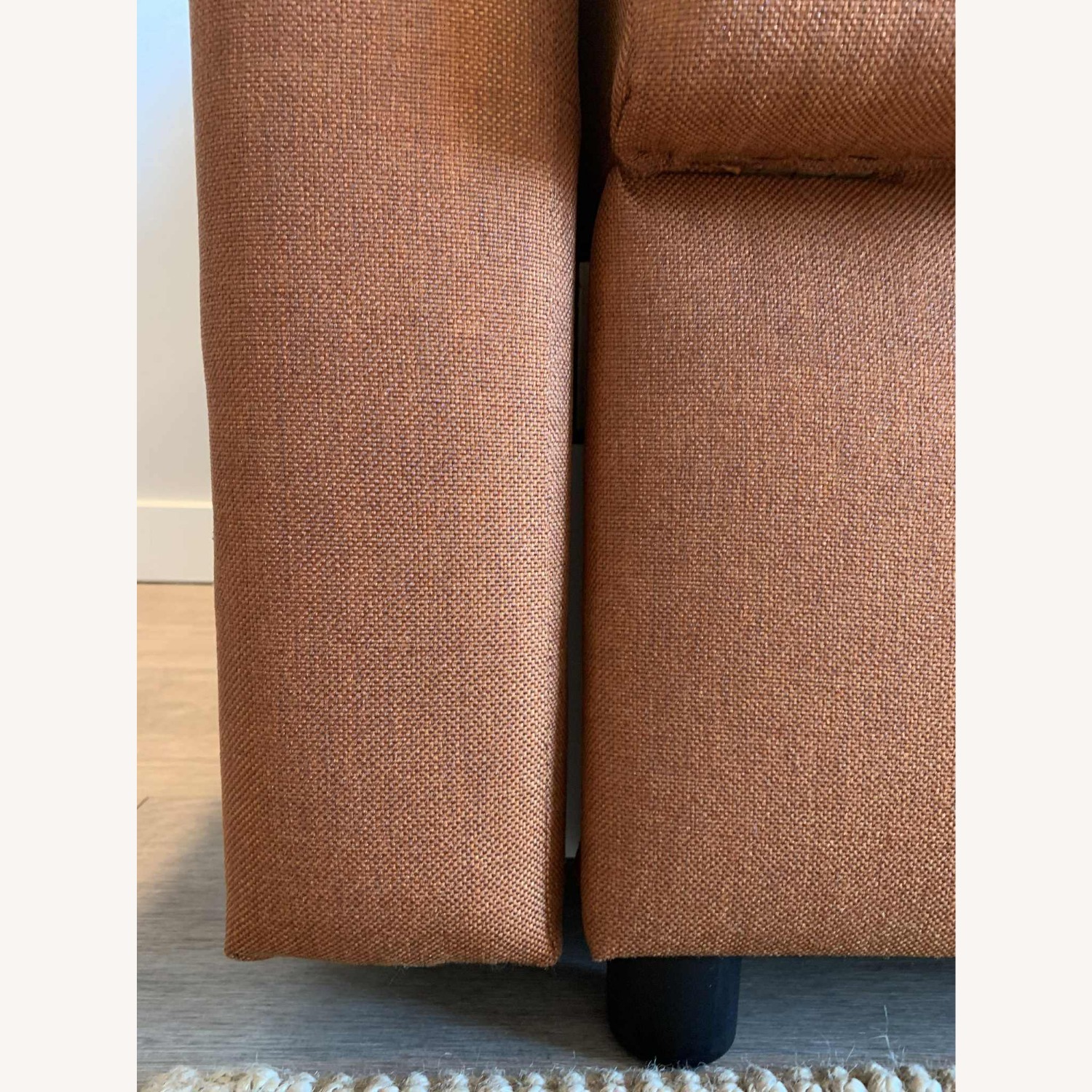 IKEA Friheten Orange Fabric Queen Bed - image-4