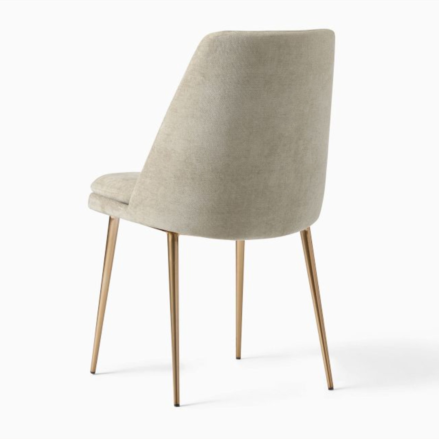 West Elm Gray Velvet Dining Chairs Set of 6 - image-3