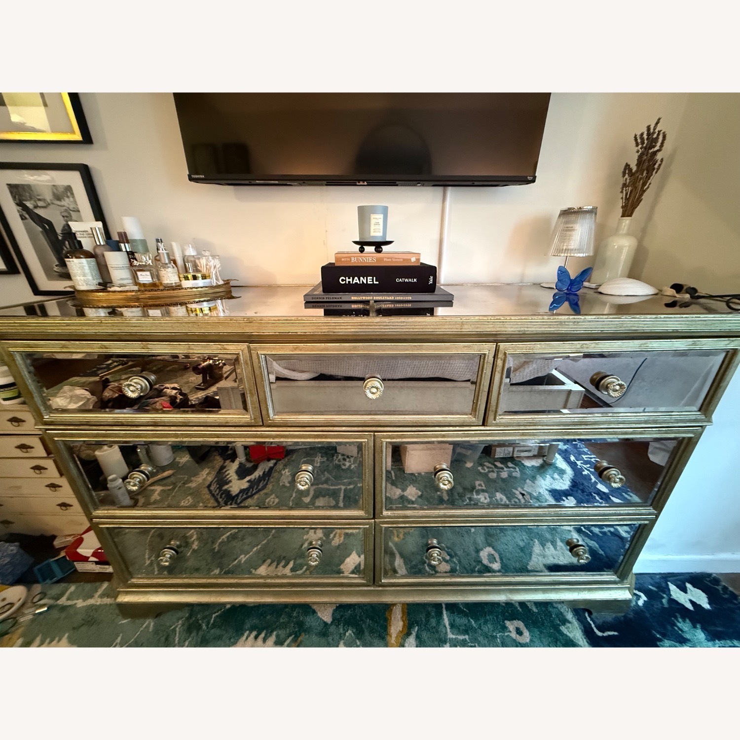 Z Gallerie Mirrored 7-Drawer Dresser - image-10